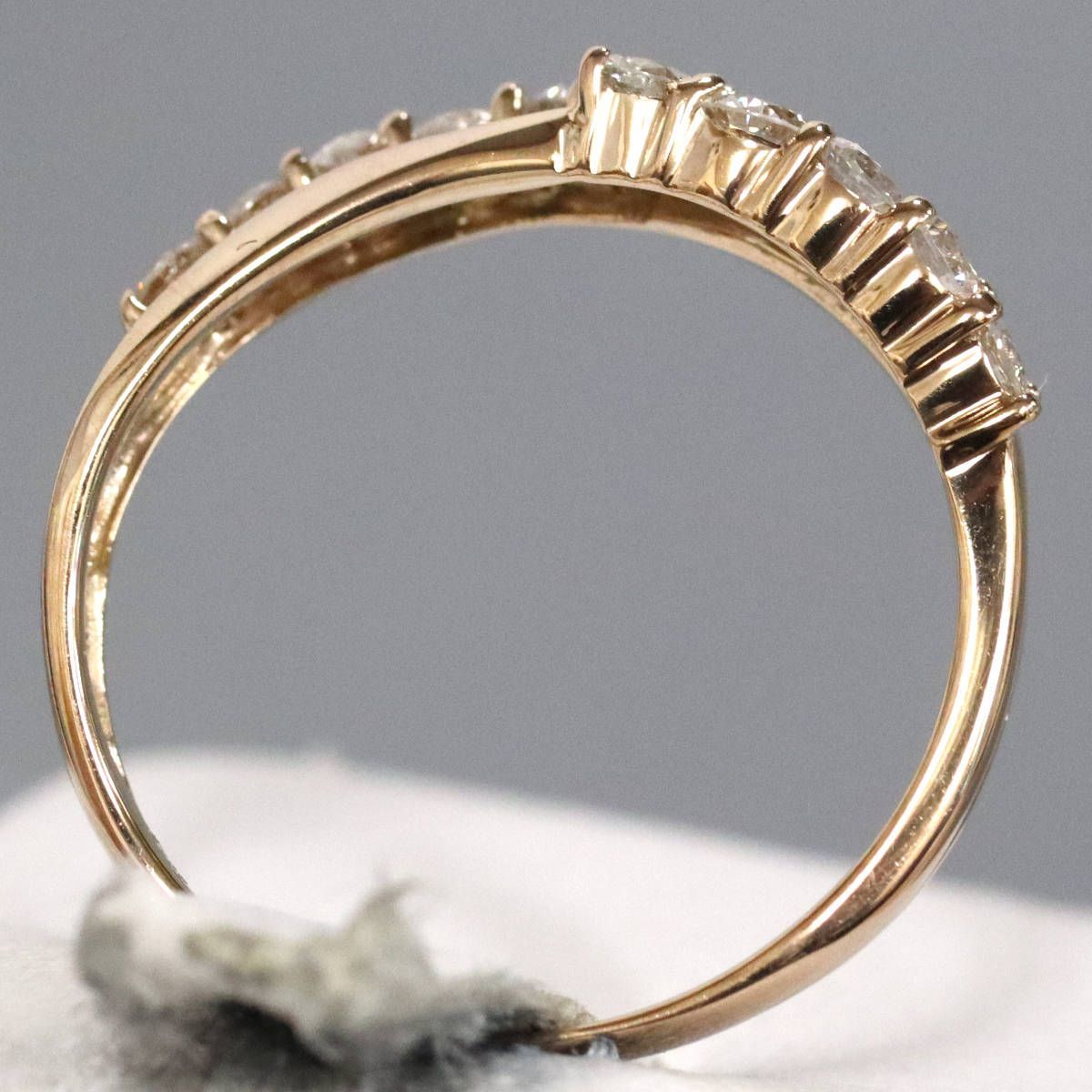 K18ダイヤモンドリング 0.50 2.1g #11 ピンクゴールド 4月誕生石  