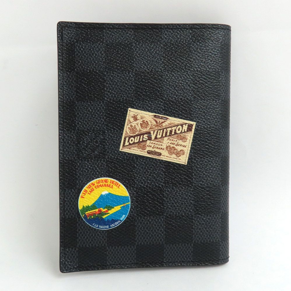 ルイヴィトンパスポートケースダミエ。 楽天市場】LOUIS VUITTON ルイ ヴィトン ダミエグラフィット クー