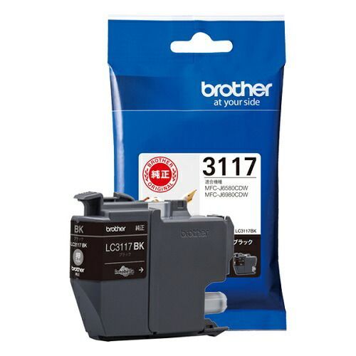 ブラザー インクジェットカートリッジ LC3117BK 1個