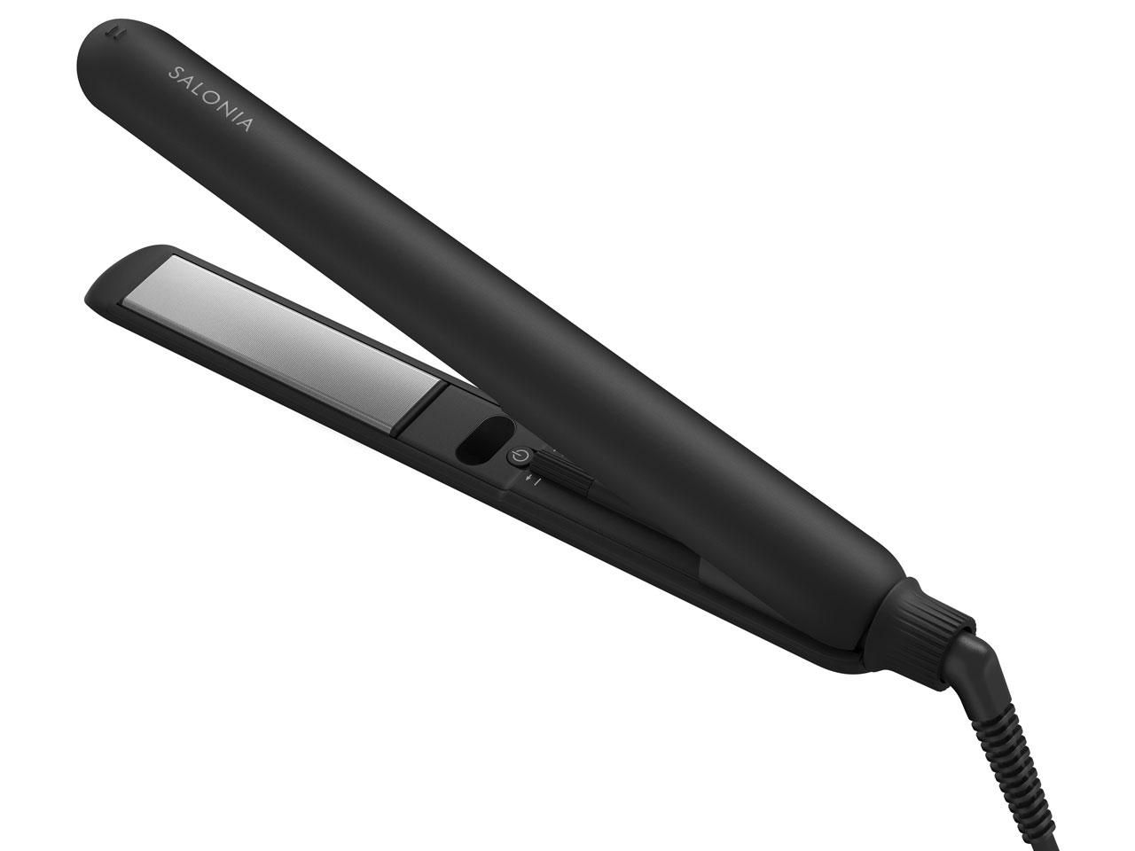 2営業日で発送 I-ne サロニア スムースシャインストレートヘアアイロン 24mm ブラック SAL23105BK