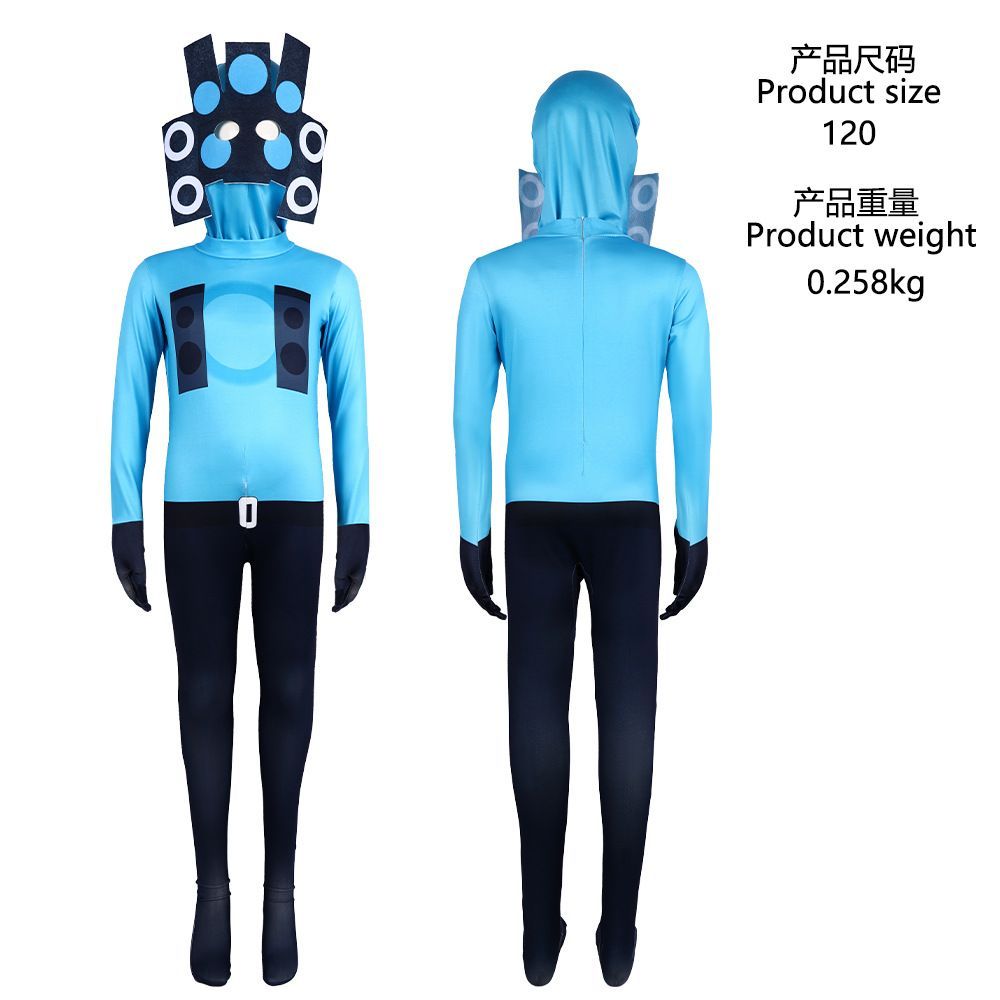 スキビディトイレ着ぐるみコスチューム130子供キッズ衣装タイタン