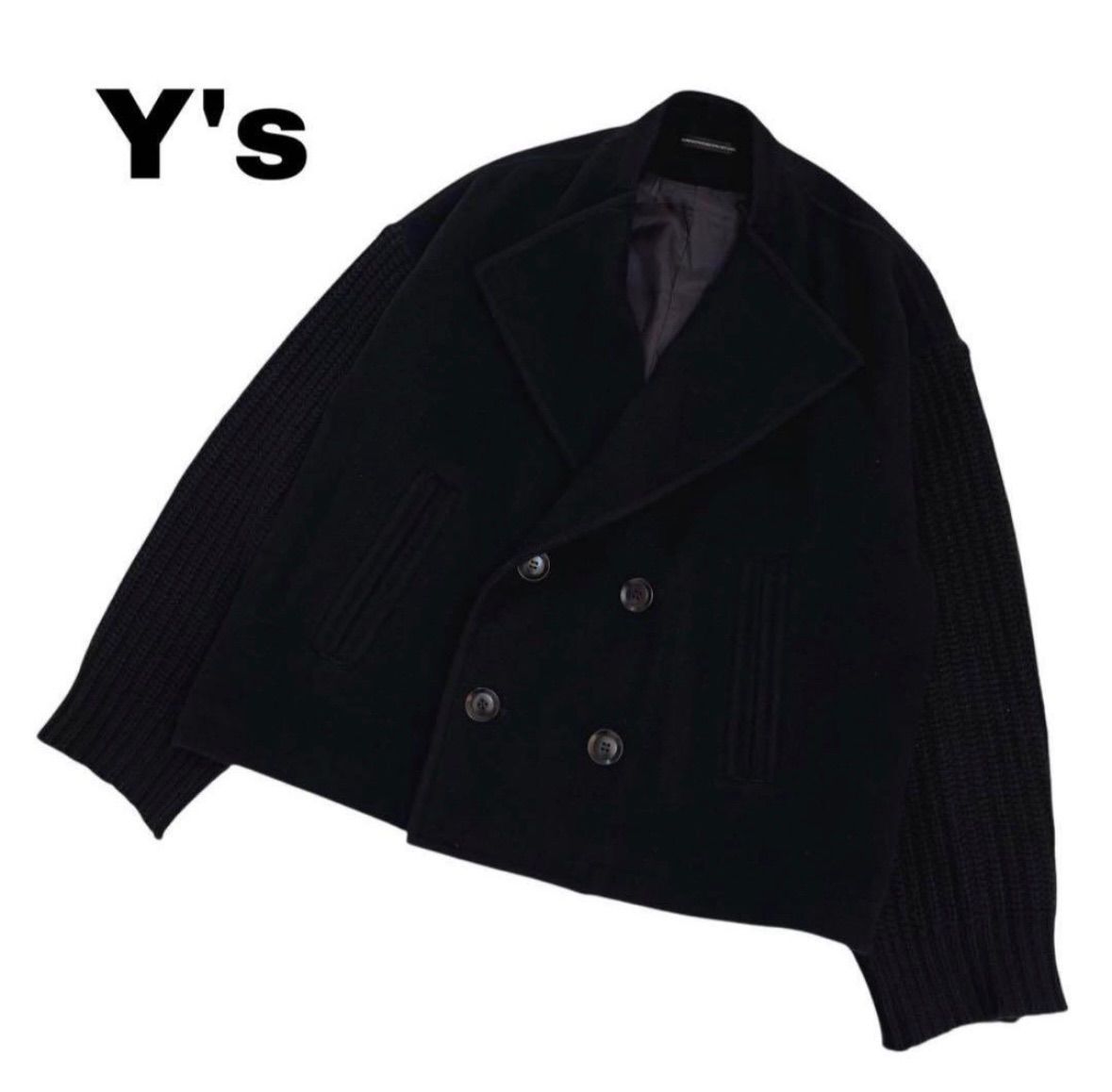Y s|Yohji Yamamoto 異素材ウールコート 1