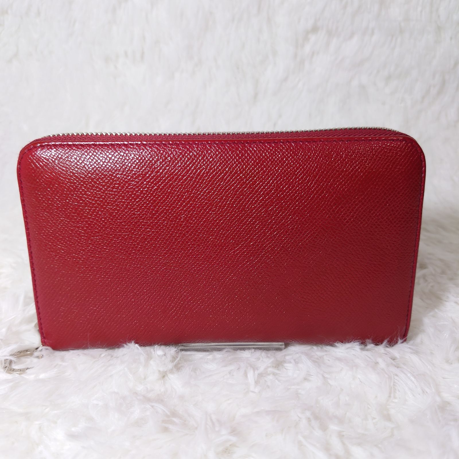 【美品】 ブルガリ ラウンドジップ 長財布 サークル金具 ピンク 付属品付 BVLGARI ブルガリ ラウンドジップ 長財布 サークル金具