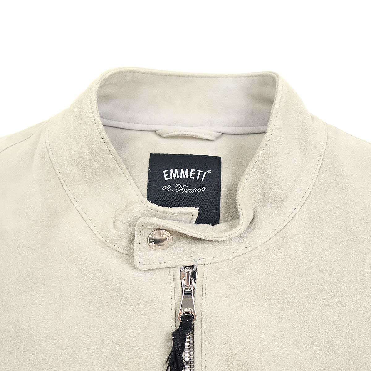 EMMETI エンメティ JURI SILVER スウェードレザージャケット