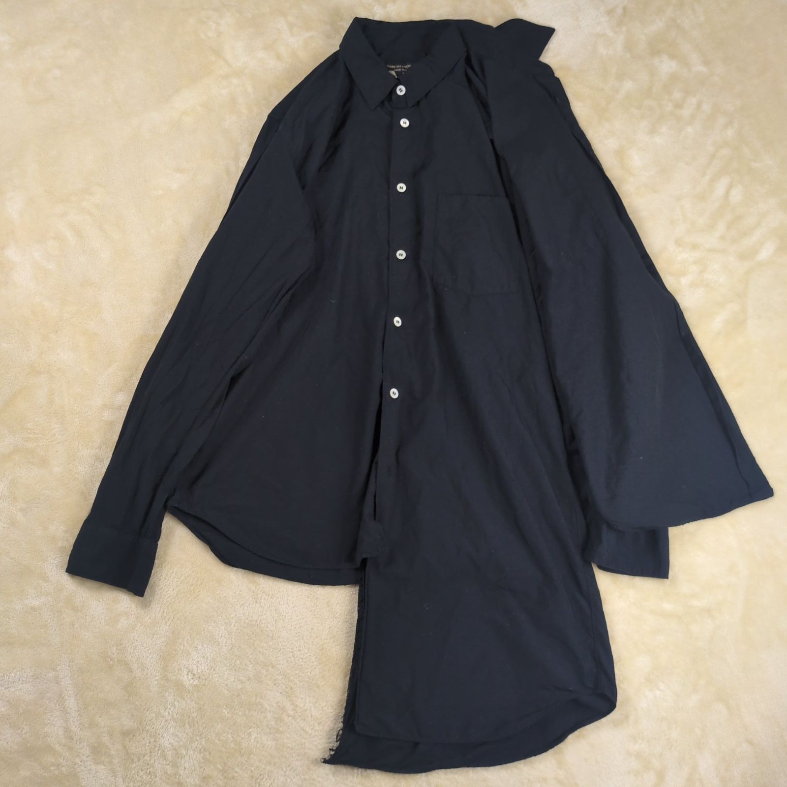 【希少】コムデギャルソンオムプリュス 19AW レイヤード エステルシャツ S 希少】コムデギャルソンオムプリュス 19AW レイヤード エステル