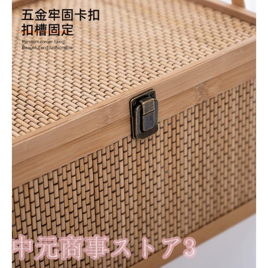 古風 自然竹の編み上げ 茶籠 茶道具収納y 杏子】民芸職人手作り 自然竹の編み上げ 茶籠 茶道具収納 古風 便攜