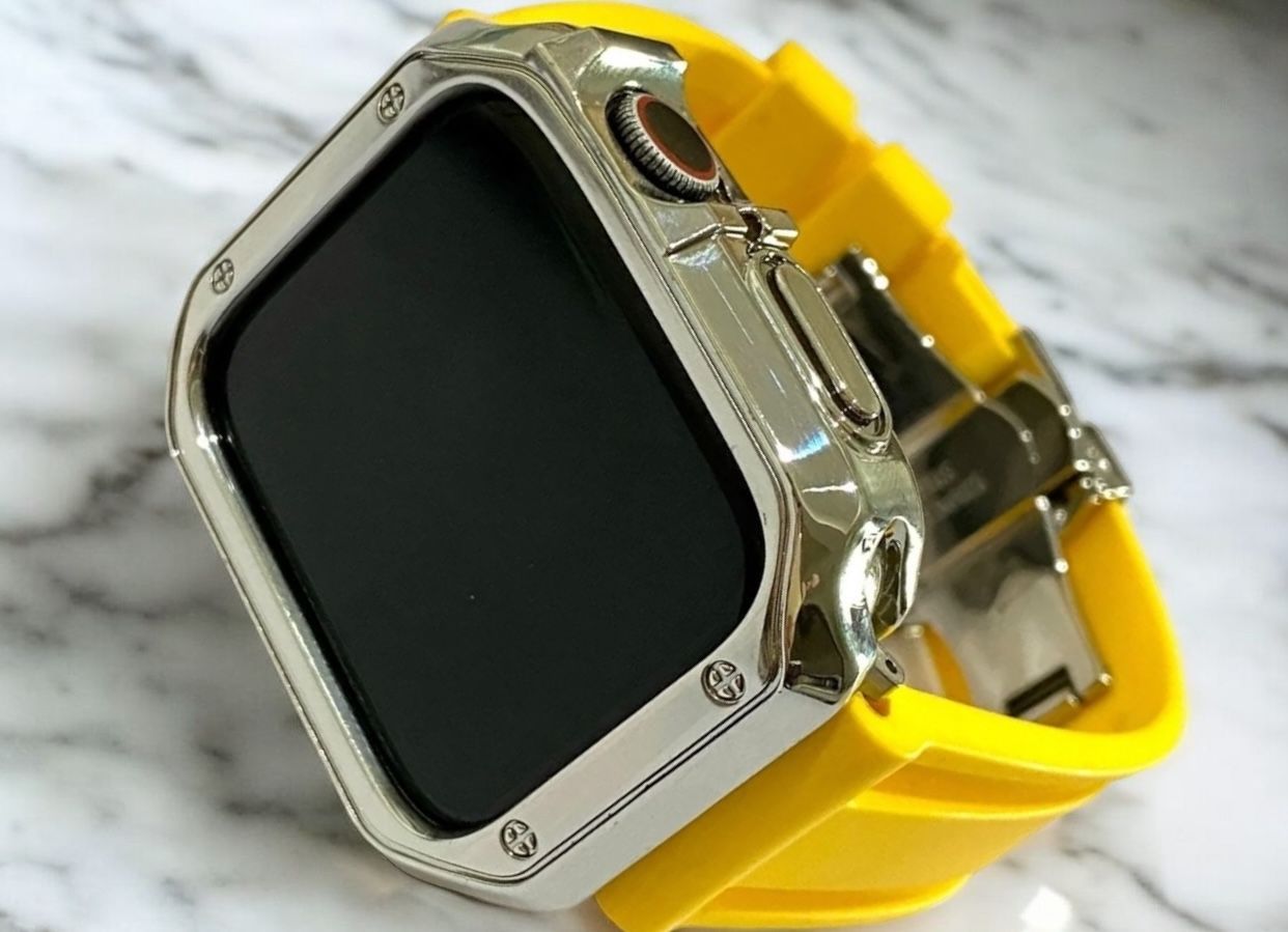 213@Apple Watchカバーケースアップルウォッチラバーバンドベルト アップルウォッチ ラバーベルト カバー ウルトラ Apple Watchバンド 40