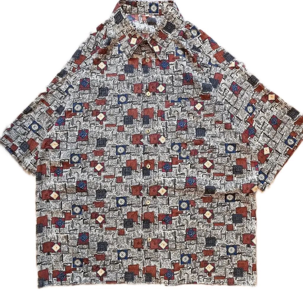 SH59 Lsize　総柄shirt
