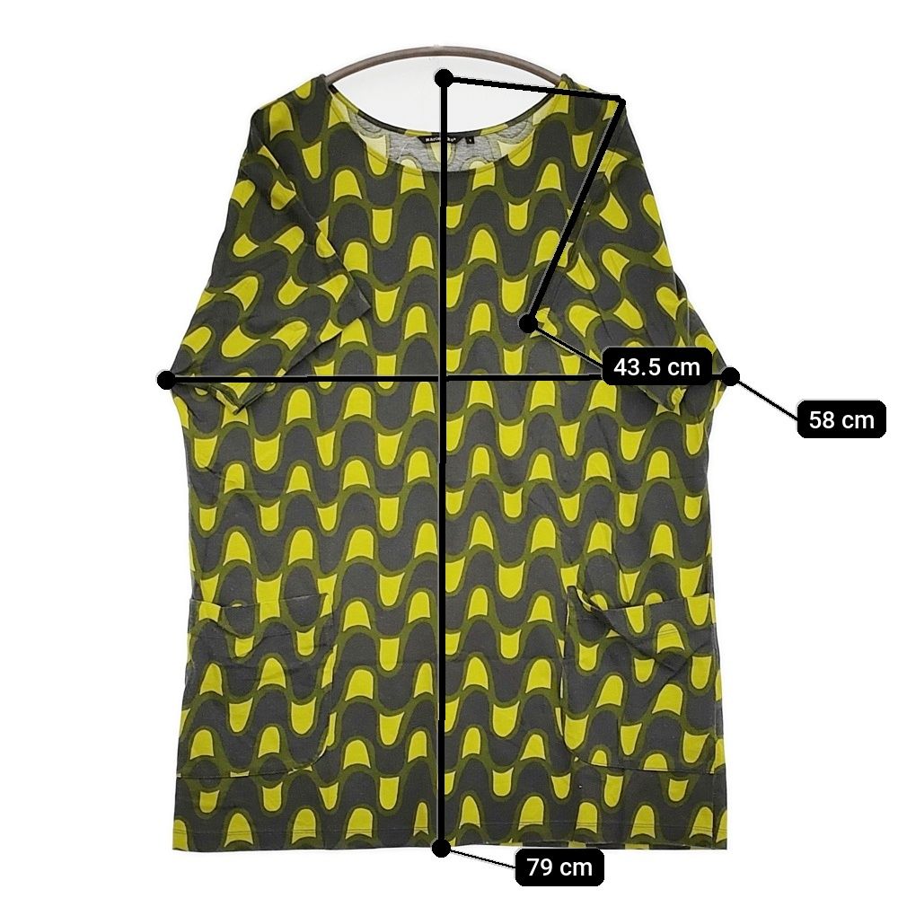 marimekko VITI チュニック サイズS 半袖Tシャツワンピ ワンピース 