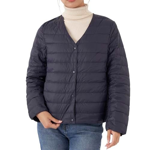 オーシャンパシフィック 軽量ダウンジャケット ダウン90％ 撥水 保温 防臭 552291 レディース ネイビー