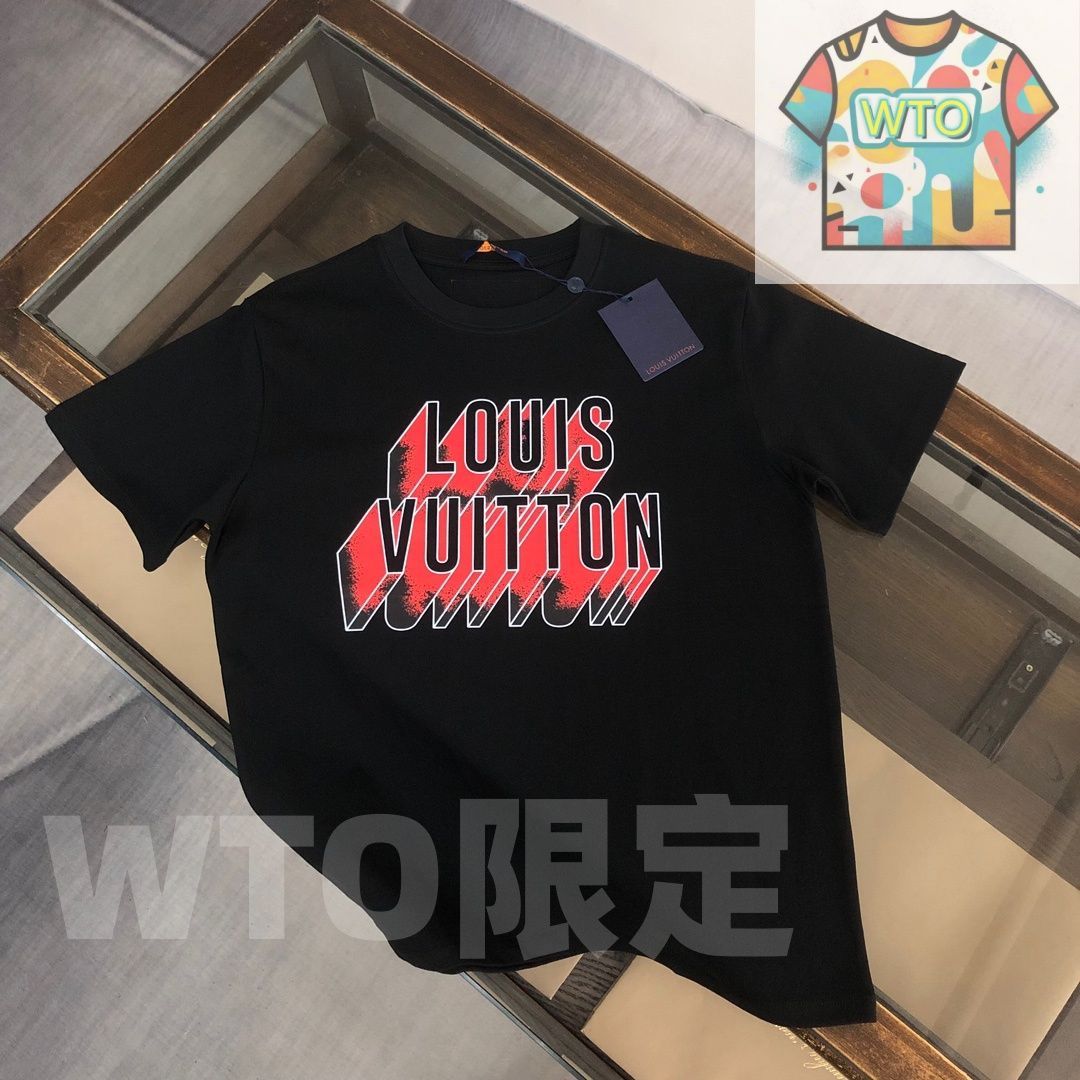 本日限定特価】Louis Vuitton 春夏 ロゴプリントTシャツ [本日