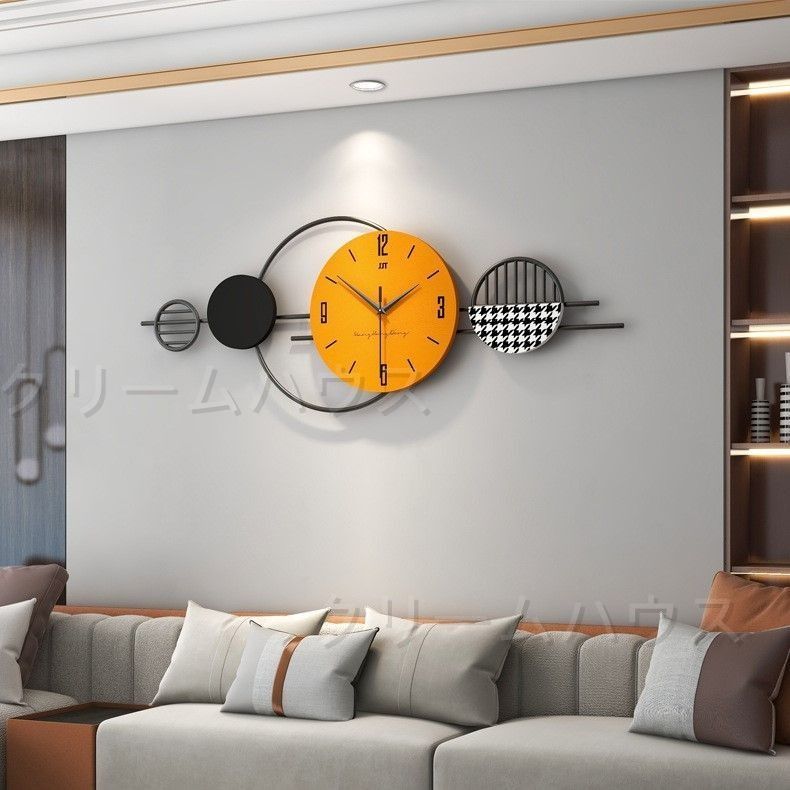 掛け時計 クリエイティブ モダン 直径 80cm 静音 アナログ おしゃれ かわいい インテリア アート ウォール クロック 壁掛け プレゼント NEXPOTALLINN_EU