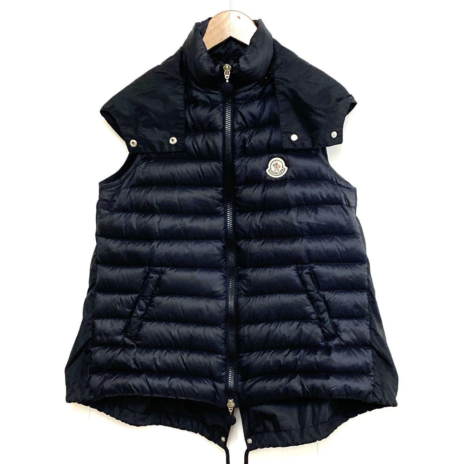 モンクレール　ダウンベスト　黒　ダブルジッパー モンクレール ダウンベスト 黒 ダブルジッパー 【公式通販】