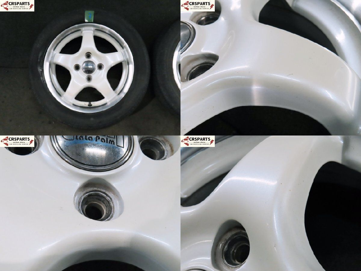 ララパーム 14× 4.5J +45 4H 100PCD ホイール ブリヂストン タイヤ付