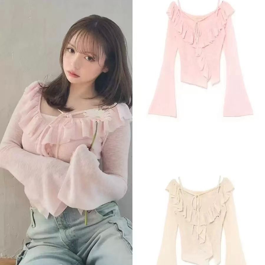 andmary Alison frill tops アンドマリー トップス レディース