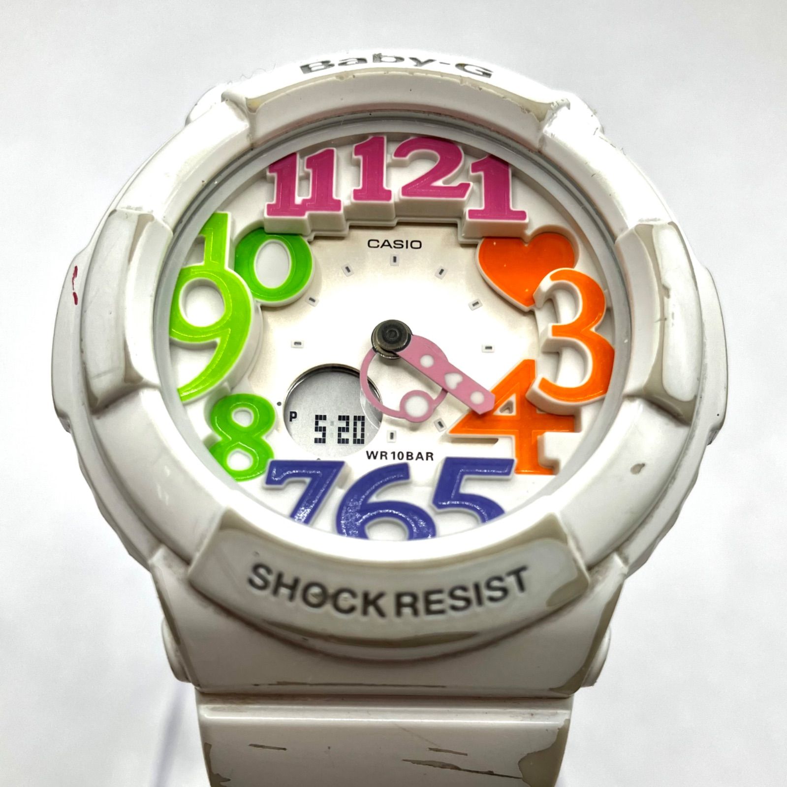 【美品・未使用】【即発送】カシオ　BABY-G クオーツ BGA-131 レッド 楽天市場】CASIO カシオ Baby-G ベビーG ベイビージー アナログ
