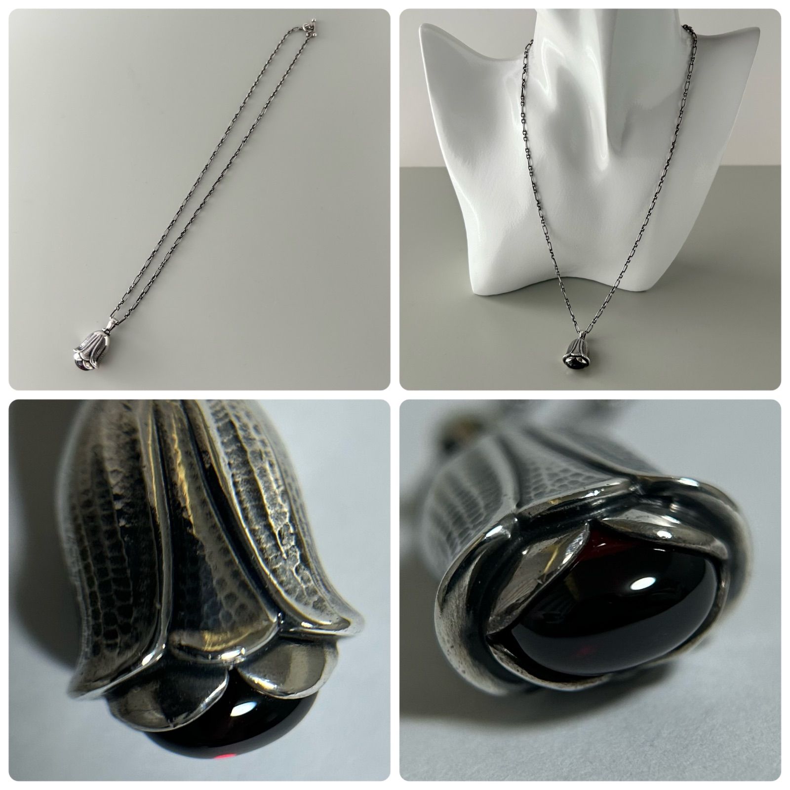  　イヤーペンダント　2007　ガーネット　ネックレス ジョージ ジェンセン] 2007 イヤーペンダント （ガーネット)