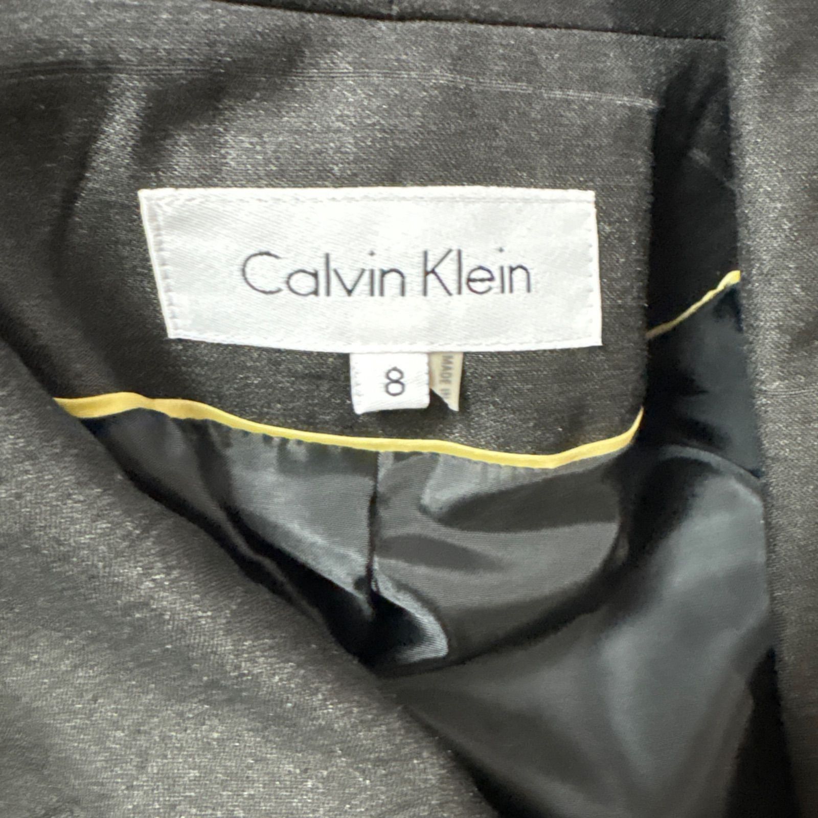 Calvin Klein カルバンクライン テーラードジャケット ブラック Calvin Klein カルバンクライン テーラードジャケット ブラック
