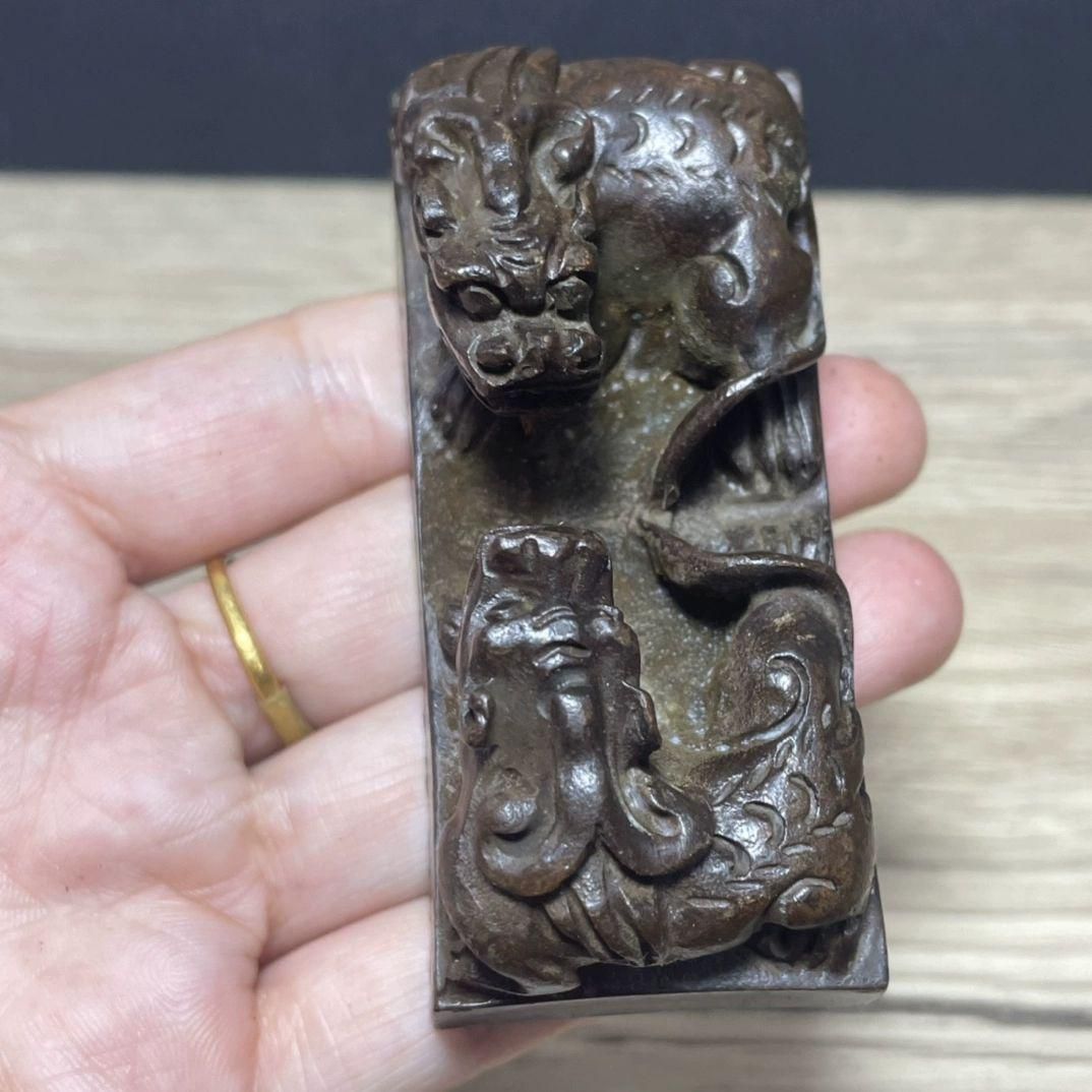 銅製 銅印 双龍印 書道具 文房具 装飾品 工芸品 美術品 置物 銅製 銅印 双龍印 書道具 文房具 装飾品 工芸品 美術品 置物