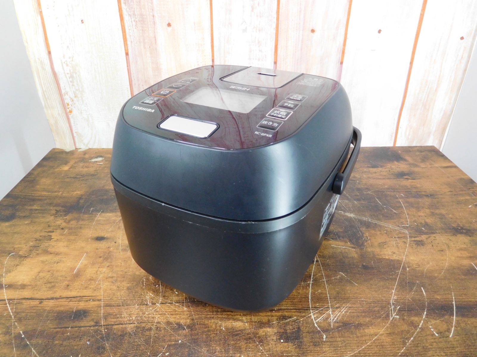 東芝 圧力IHジャー炊飯器 炎匠炊き 3.5合炊き RC-6PXR ブラック M0509