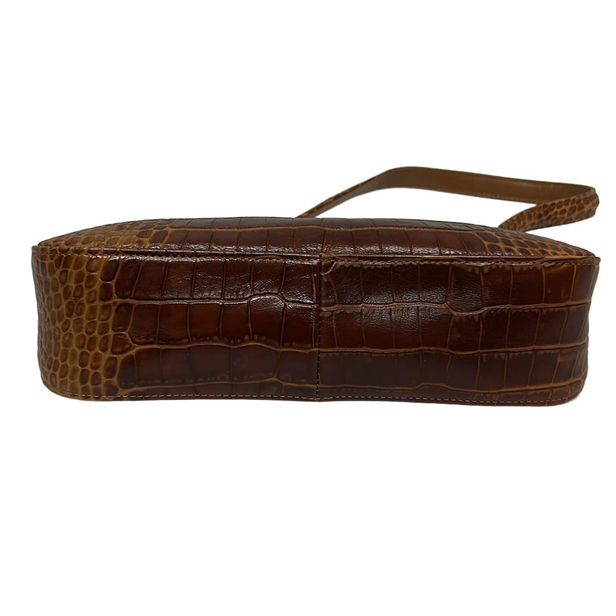 LONGCHAMP(ロンシャン) ショルダーバッグ ロゾ ブラウン 型押し加工  