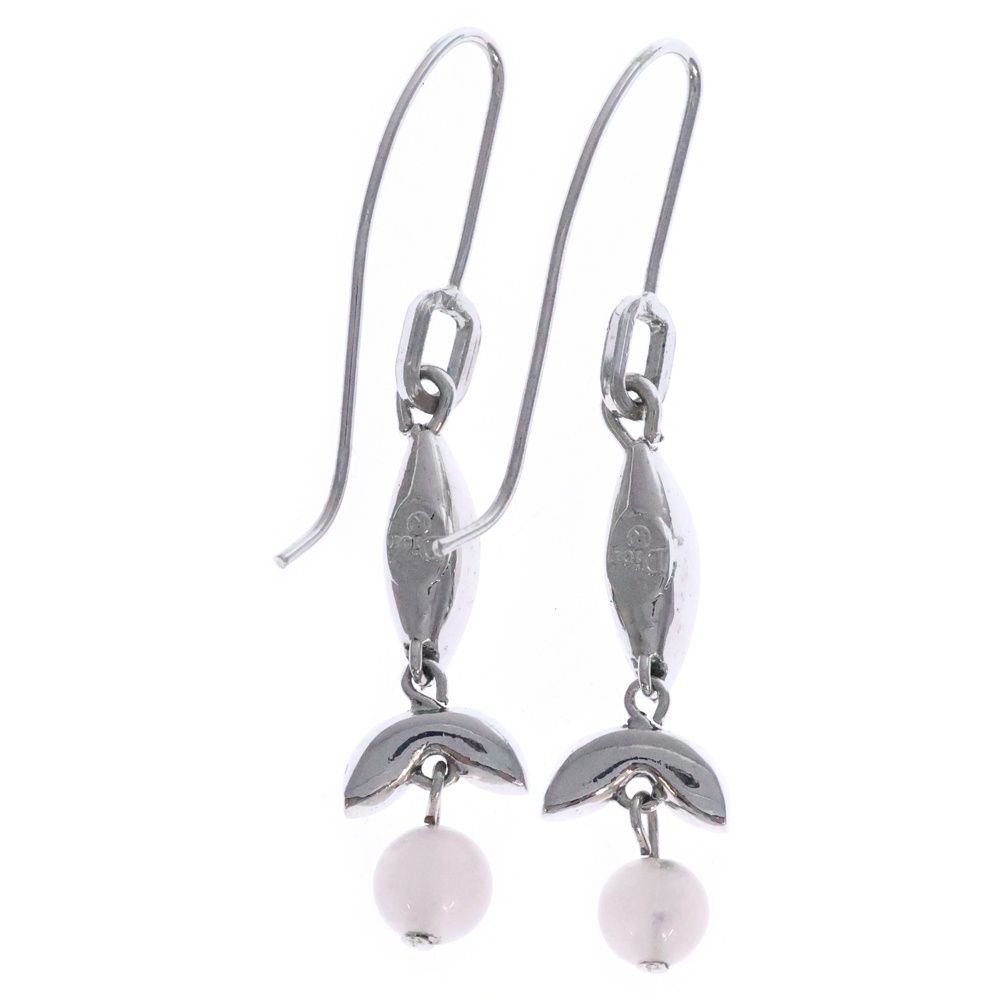 Christian Dior クリスチャンディオール ラインストーン ピアス フックピアス イヤリング シルバー メタル