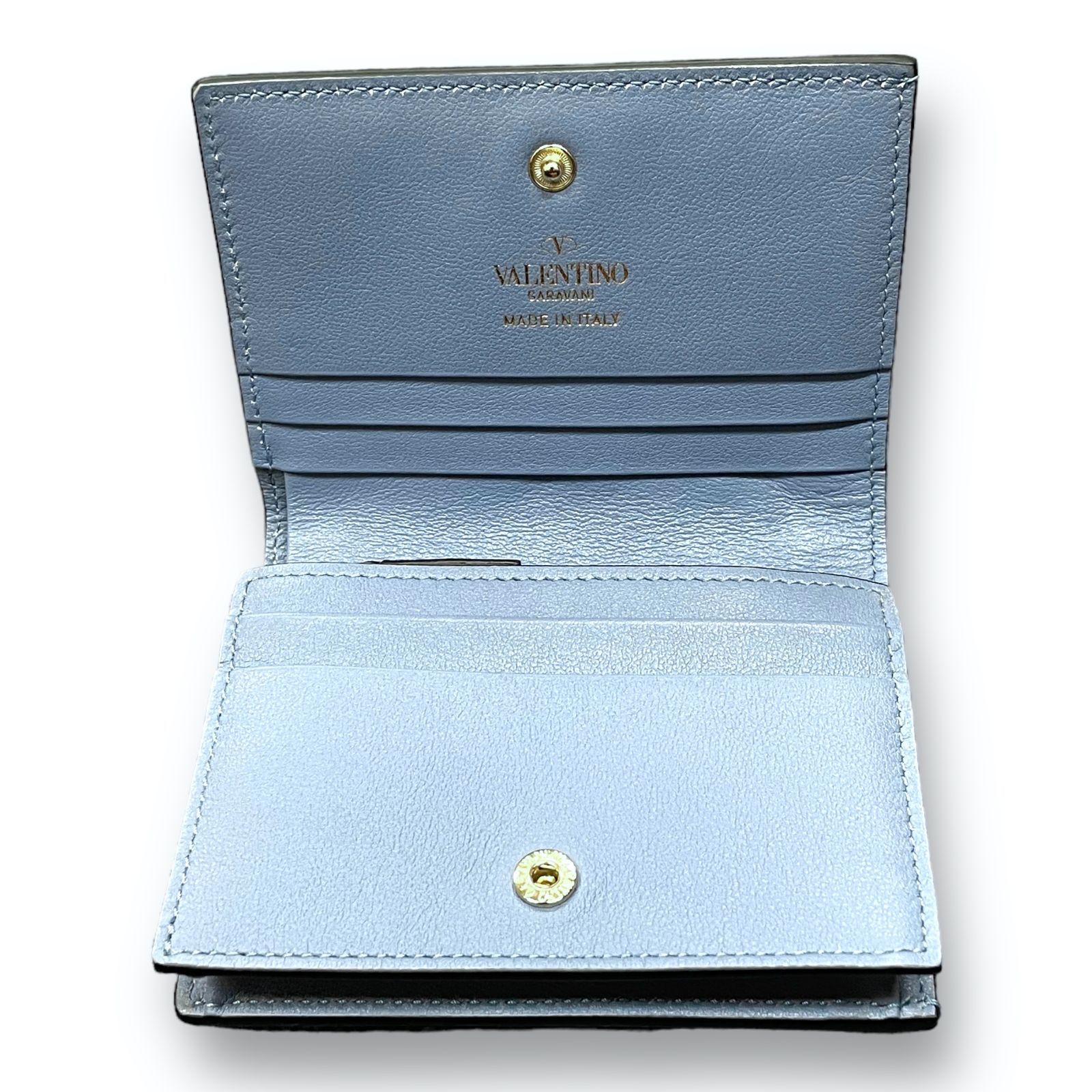 VALENTINO GARAVANI 青い二つ折り財布 VALENTINO GARAVANI 青い二つ折り財布 ヴァレンティノ ガラヴァーニ