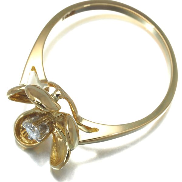 ティファニー リング ダイヤ ダイヤモンド フラワー 12号 K18YG/WG  