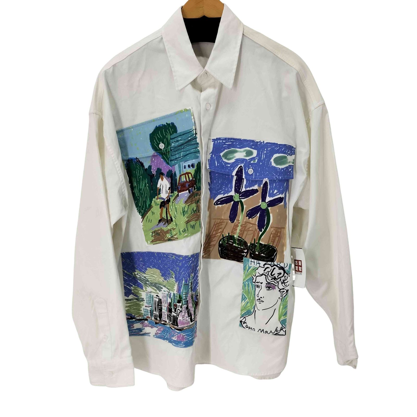 ユーズドフルギ USED古着 {{LILBETTER}} フロントデザインシャツ メンズ import：XL 