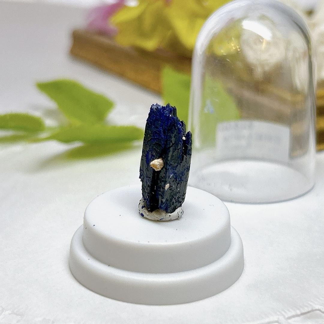 【E7039】アジュライト＊＊藍銅鉱＊岩絵の具＊Azurite＊パワーストーン＊天然石＊クリスタルワールド