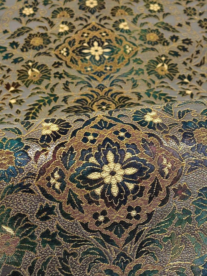 西陣織 細密織 藤織 トプカプ宝飾文 袋帯 正絹 六通