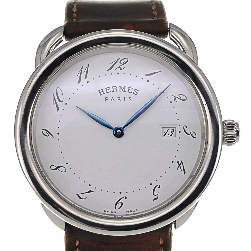 エルメス HERMES AR5.720a アルソー デイト クォーツ メンズ P 138422