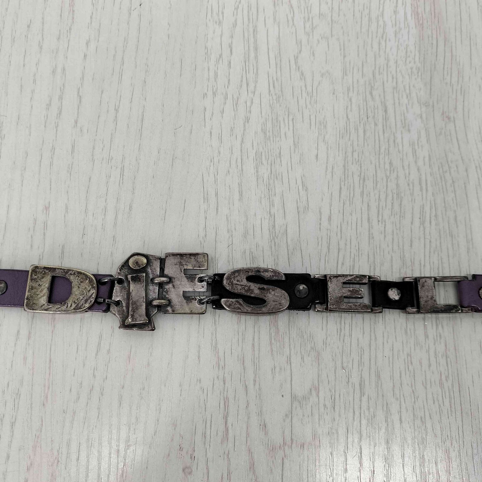 DIESEL ロゴベルト 100%牛革 ディーゼル 85 ディーゼル DIESEL ベルト