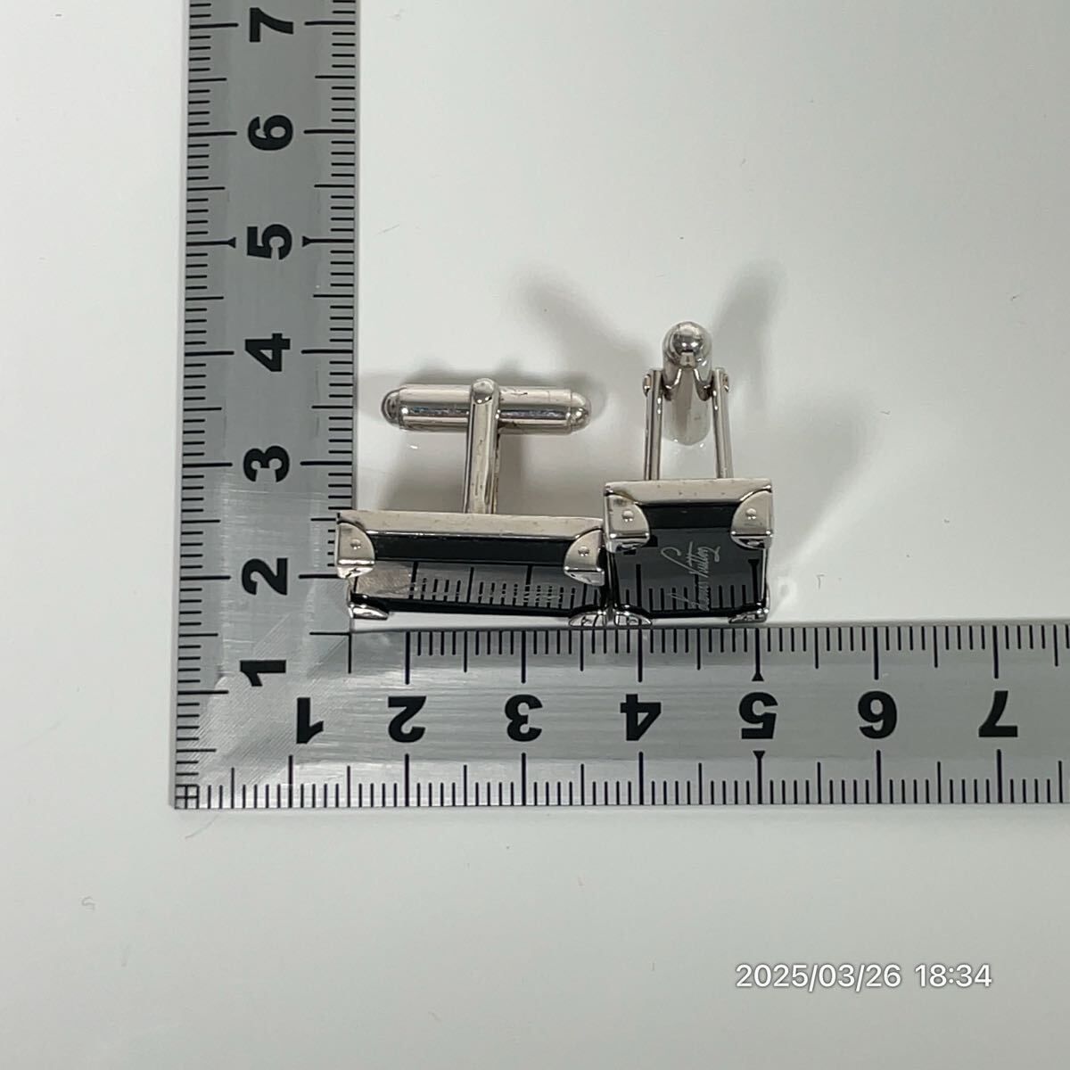 未使用】ティファニー グローブ 地球 バーベル・カフス カフリンクス