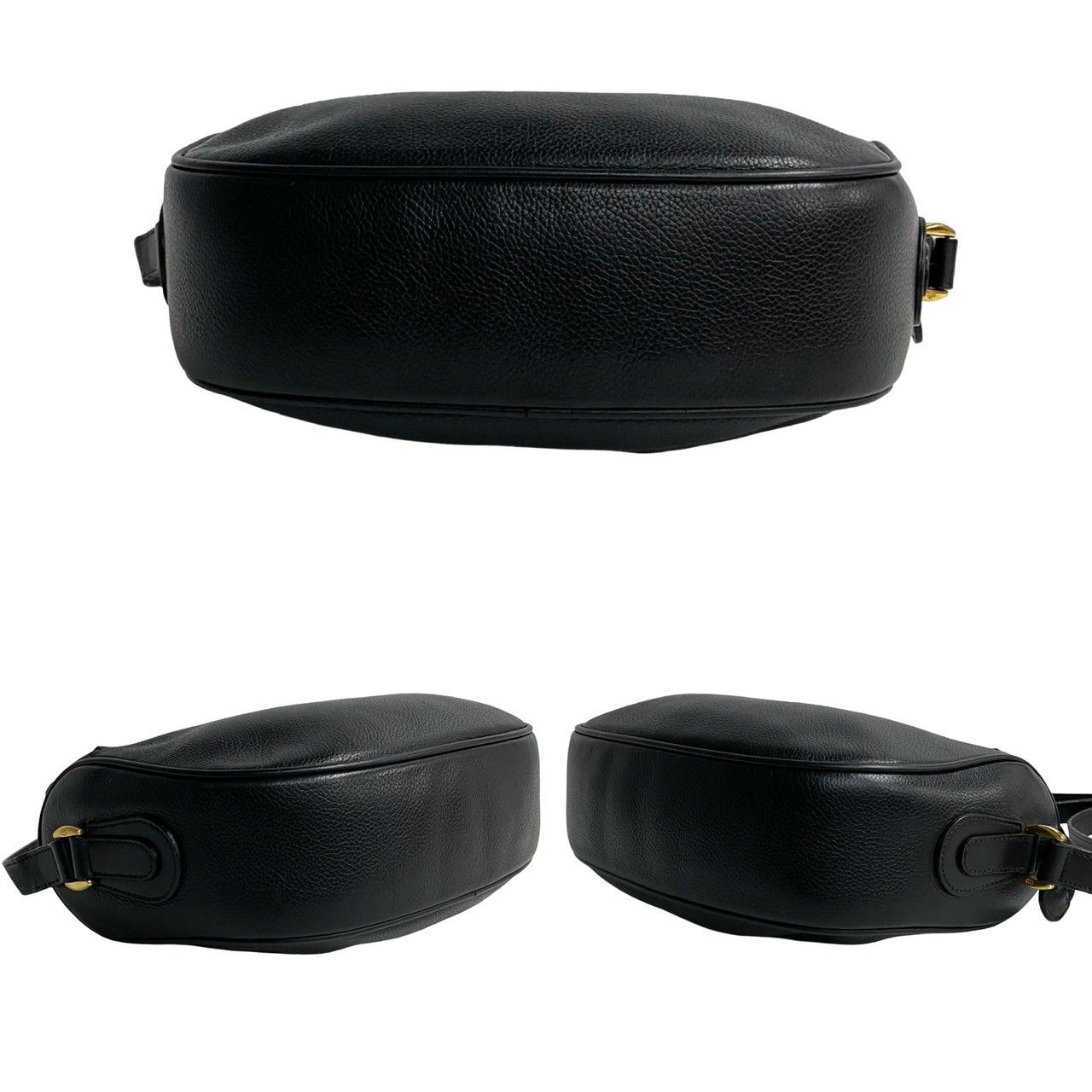 極 美品 オールドグッチ GG レザー ミニ ショルダーバッグ ポシェット 黒 極 美品 希少品 GUCCI グッチ オールドグッチ GG ロゴ 金具