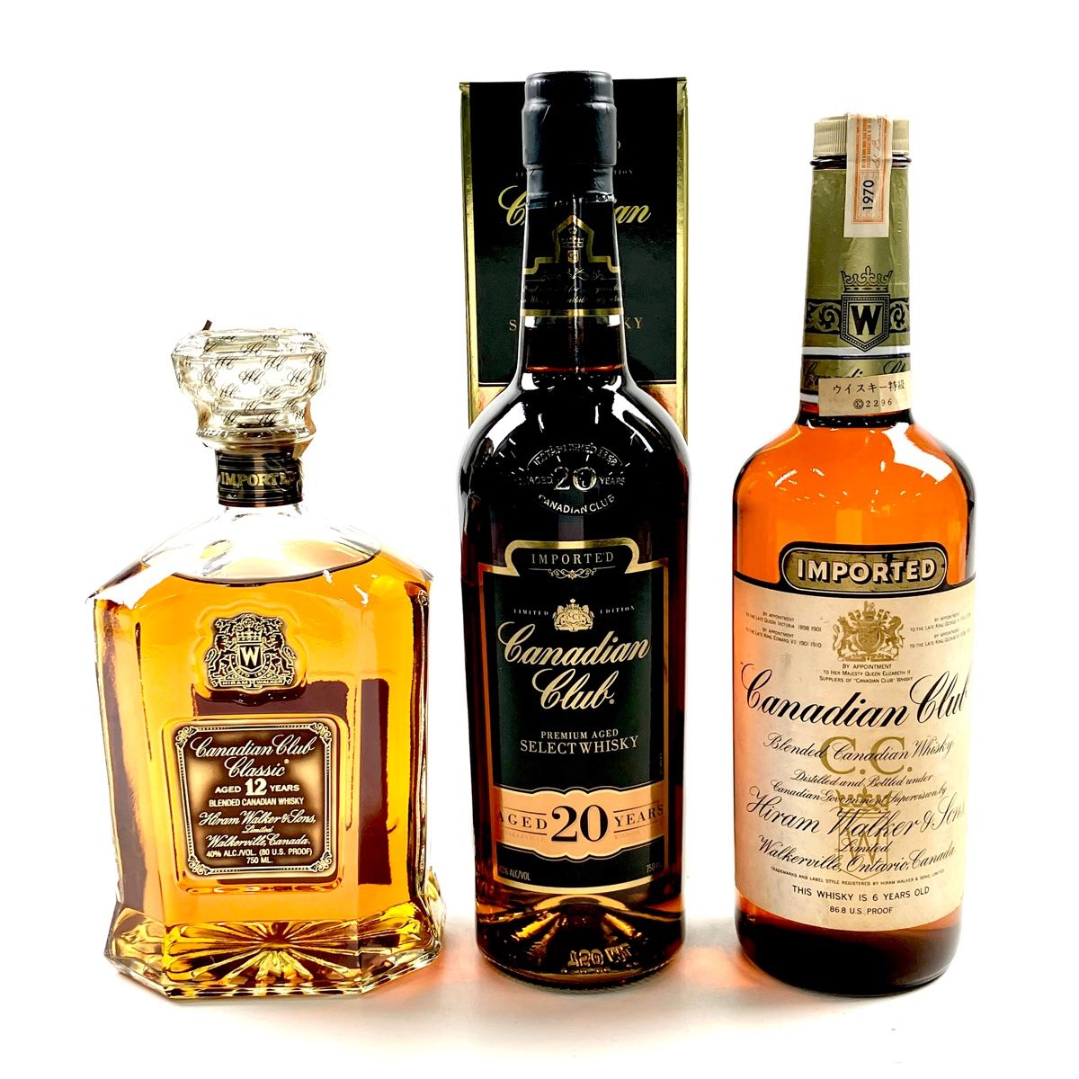 Canadian club 20 カナディアンクラブ20年　3本セット ウィスキー_カナダ／Canadian Club（カナディアン・クラブ） 20