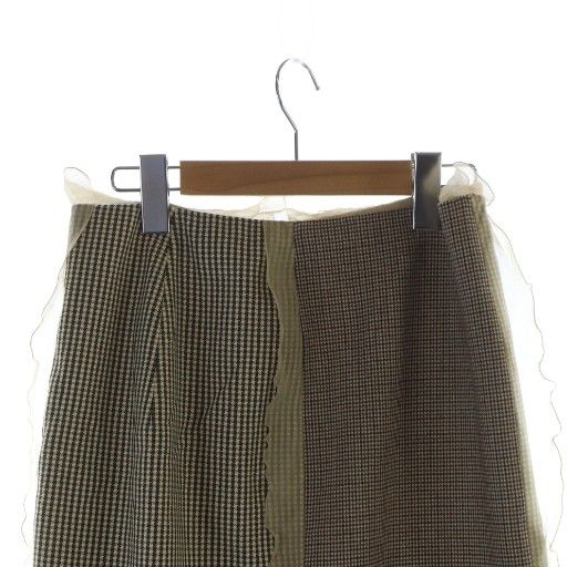 フェンディ FENDI タイトスカート ロング 千鳥格子 ジップフライ