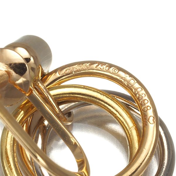 カルティエ トリニティイヤリングダイヤ ダイヤモンド スリーカラー  