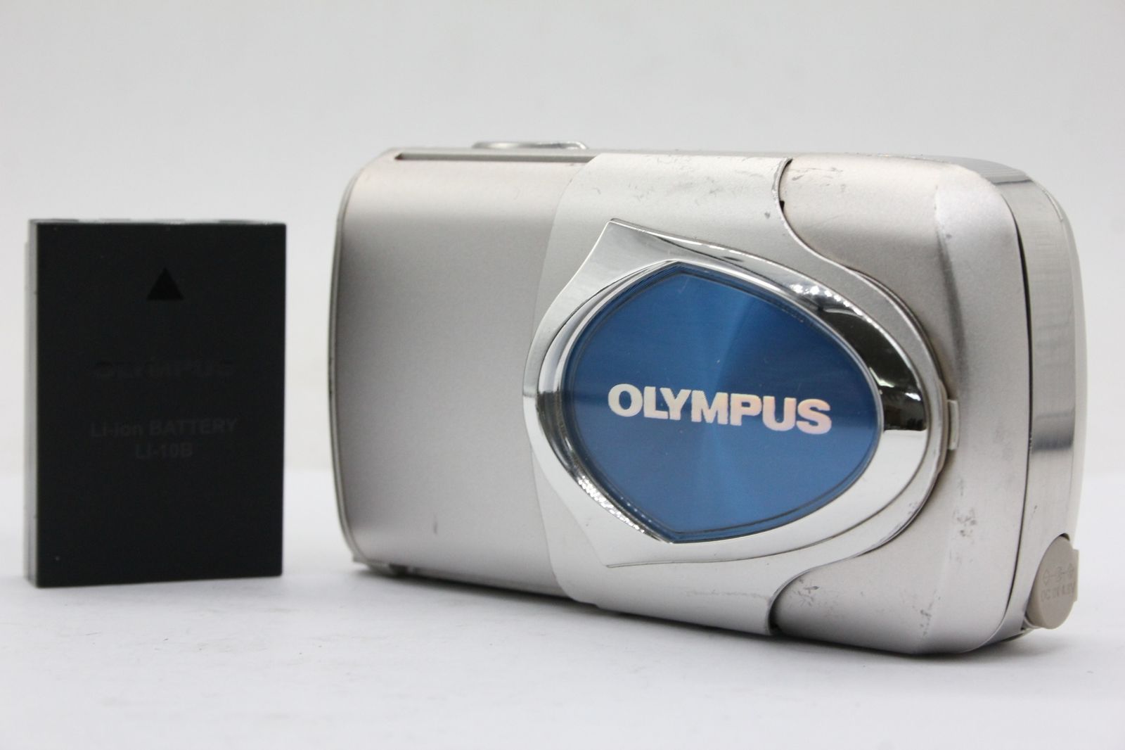 オリンパス 【返品保証】 オリンパス Olympus μ-15 Digital 3x バッテリー付き コンパクトデジタルカメラ v2128