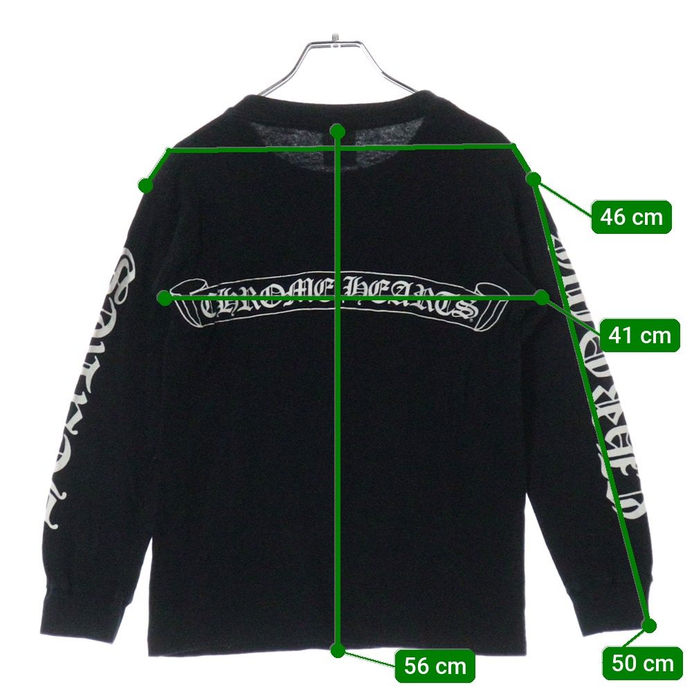 希少 BELTONタグ Chrome Hearts ヴィンテージ ロンT XL CHROME HEARTS (クロムハーツ) OLD SCROLL LABEL BELTONタグ