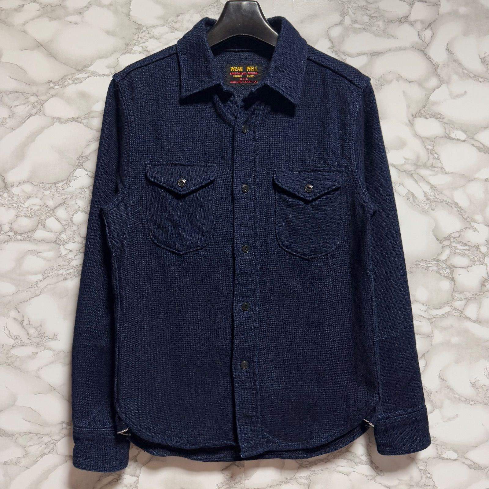 トレンド【WEAR WELL UES 【商品名】ヘヴィー ネルシャツ/インディゴ 