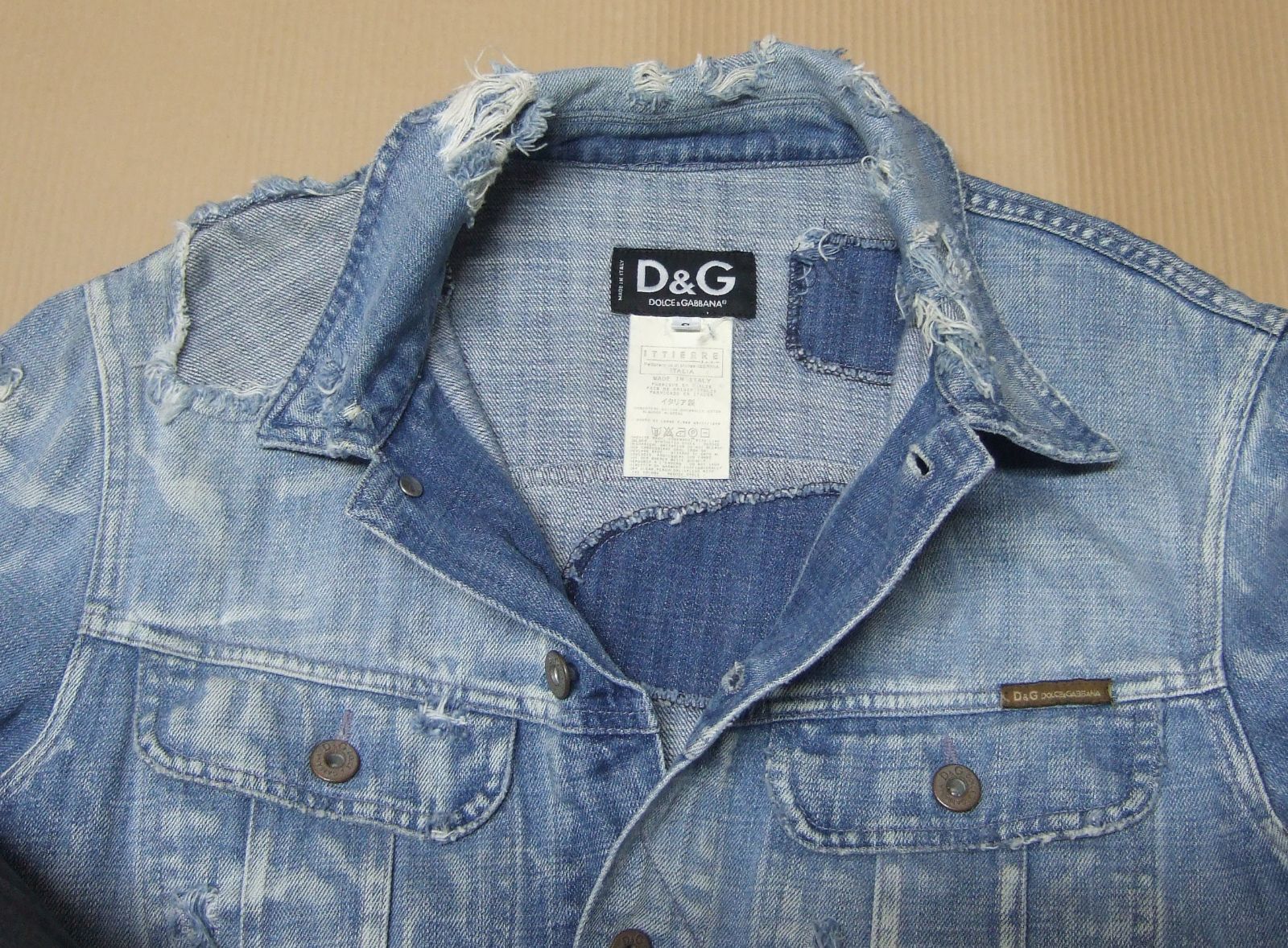 DOLCE&GABBANA ドルチェアンドガッバーナ リペア デニムジャケット 