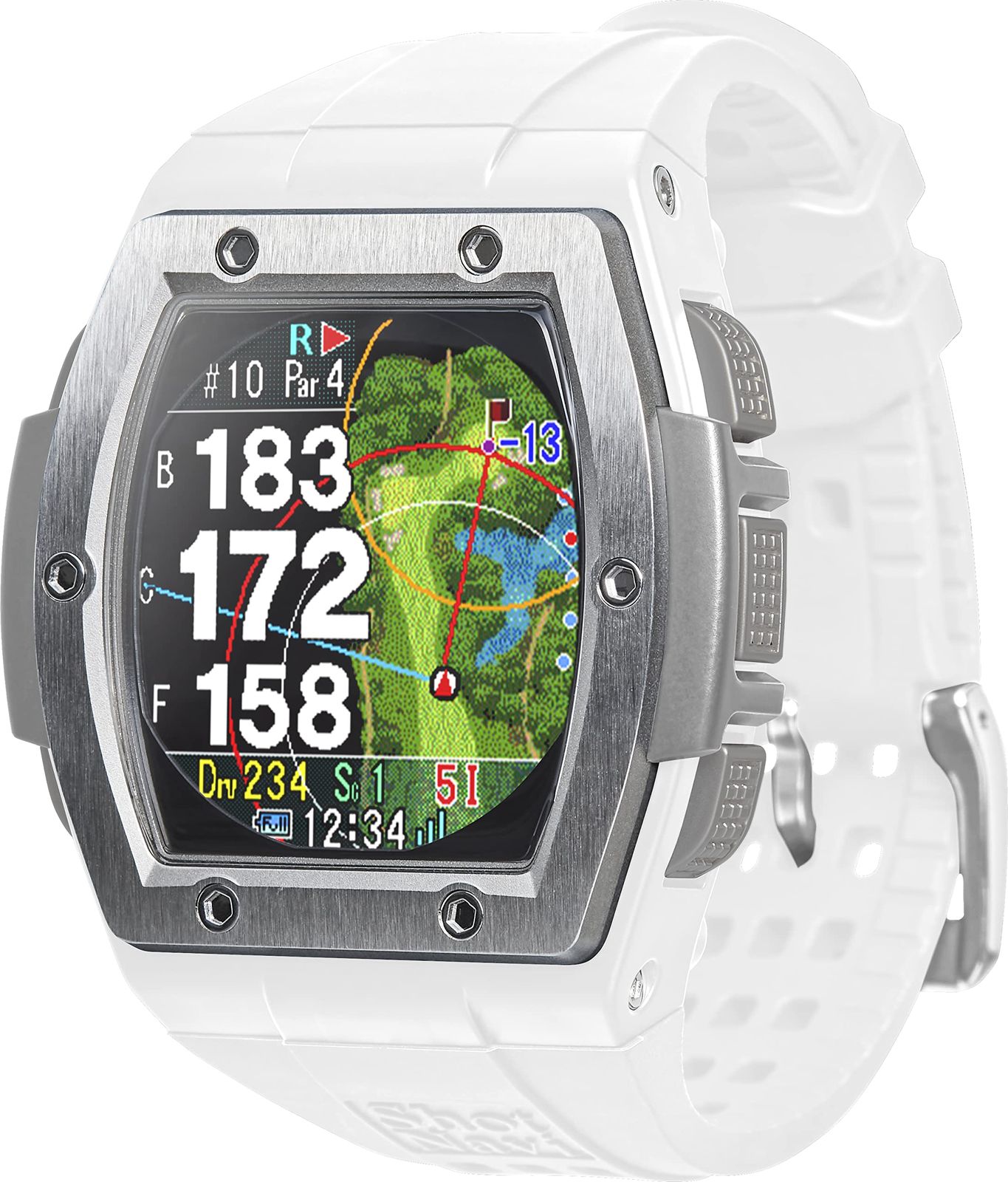 新品未使用テクタイト Shot Navi Crest Black-Silver Amazon | Shot Navi Crest(ショットナビ) ブラック×シルバー GPS