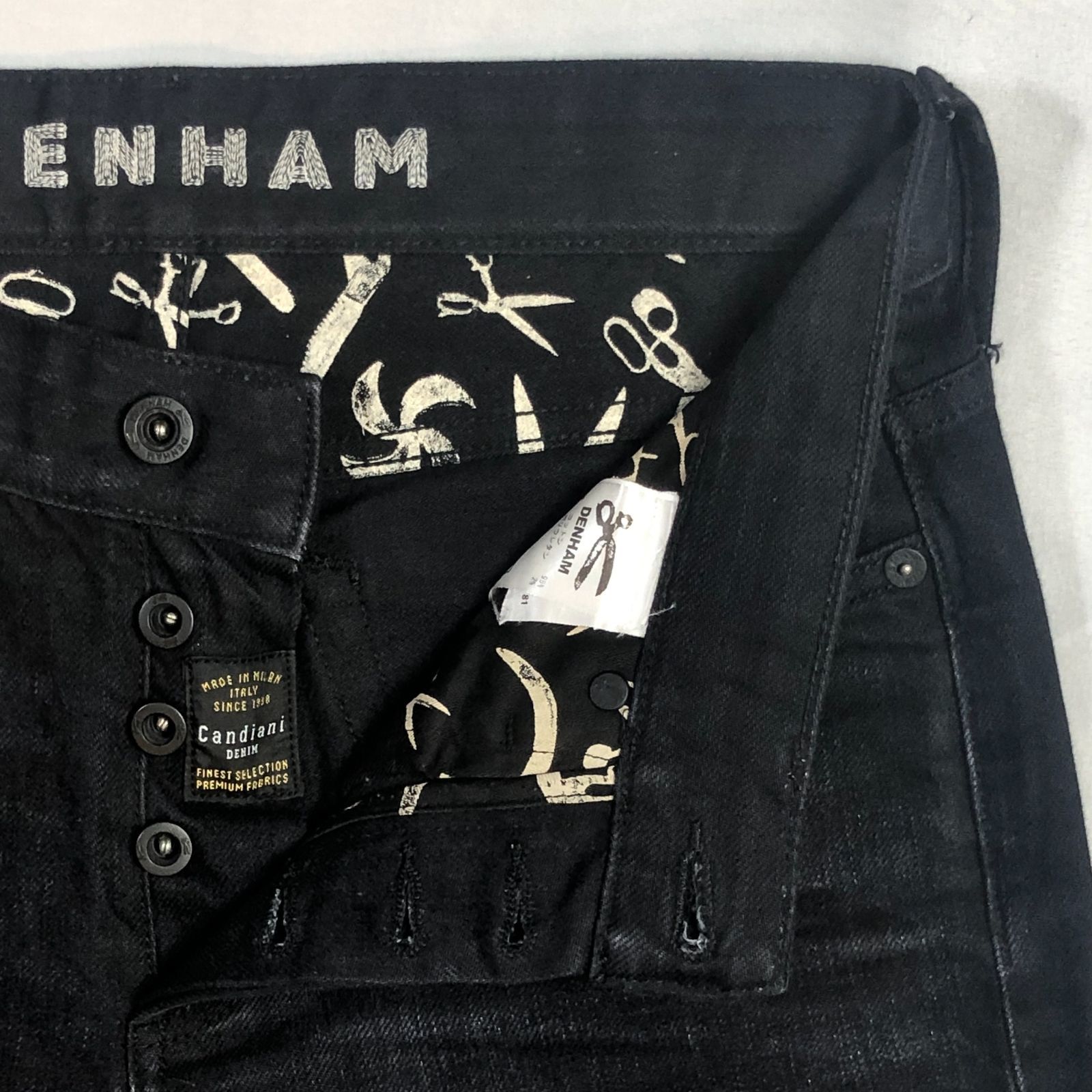 即決☆DENHAM☆W29 デンハム RAZOR ボタンフライ メンズ スリム 