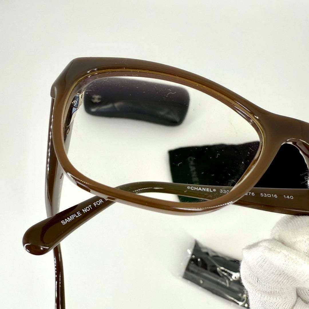 CHANEL メガネ サングラス 3307 ココマーク ブラウン シルバー 純正