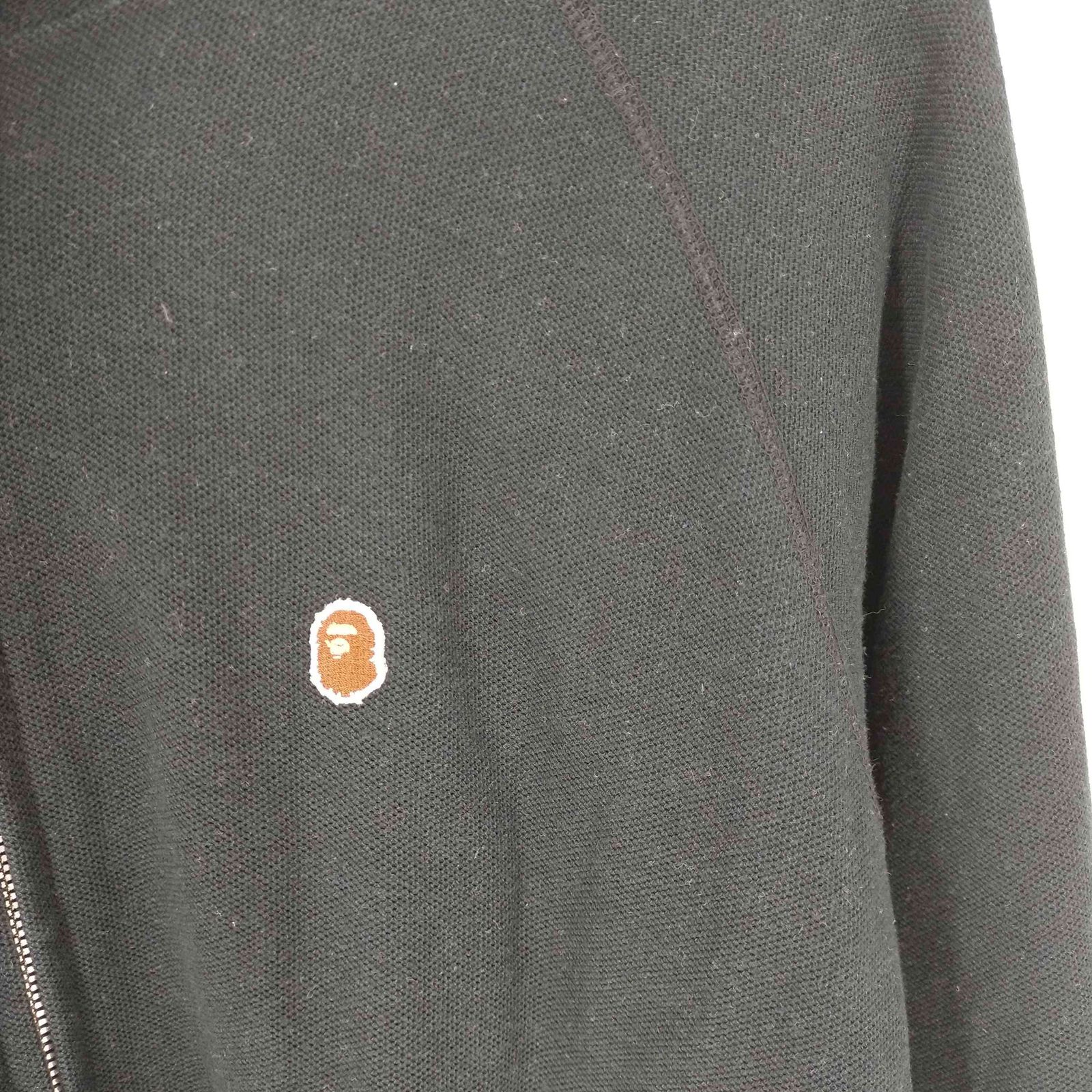 アベイシングエイプ A BATHING APE ワンポイントロゴ刺繍 ジップ 
