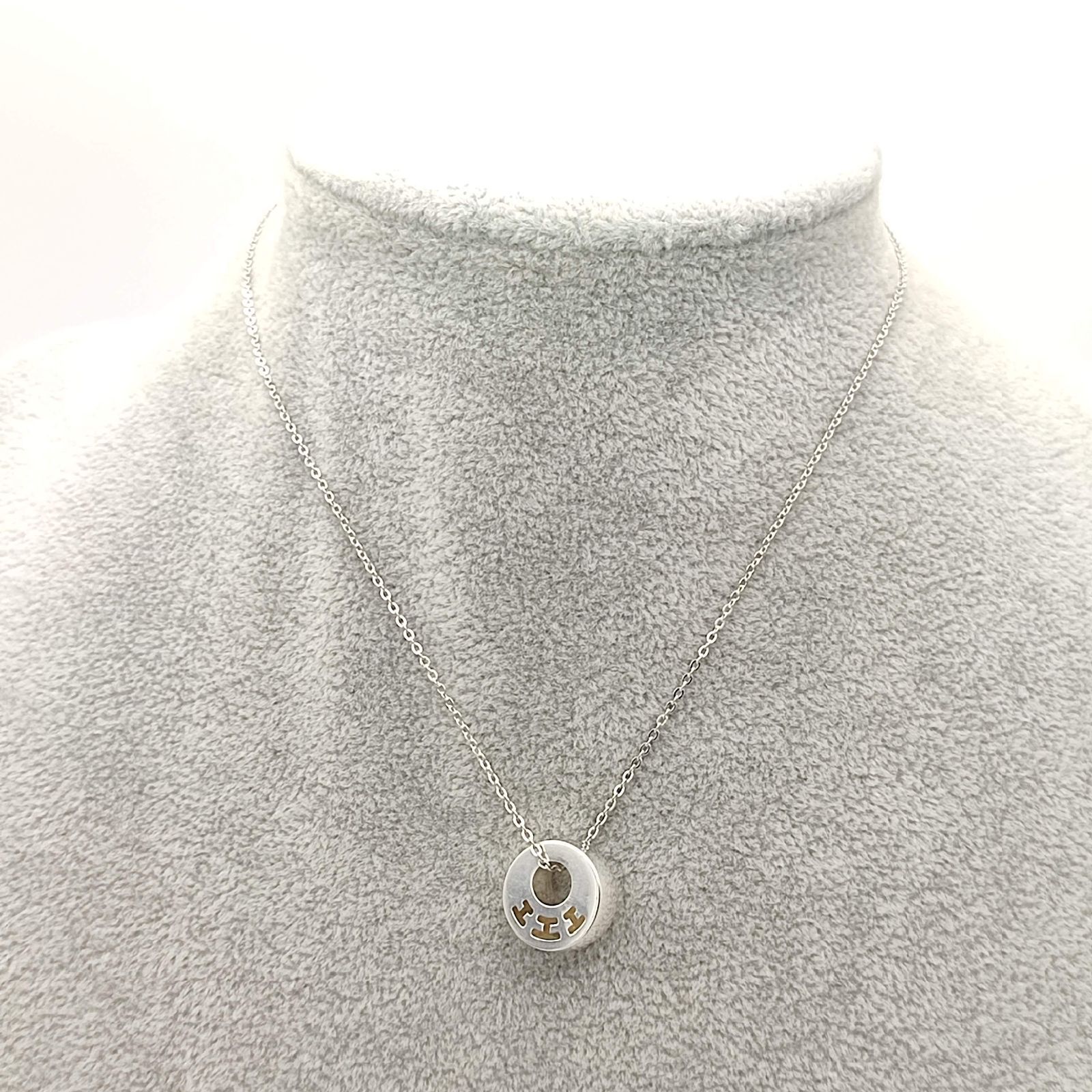 美品】HERMES エルメス クラルテ サークル ネックレス シルバー