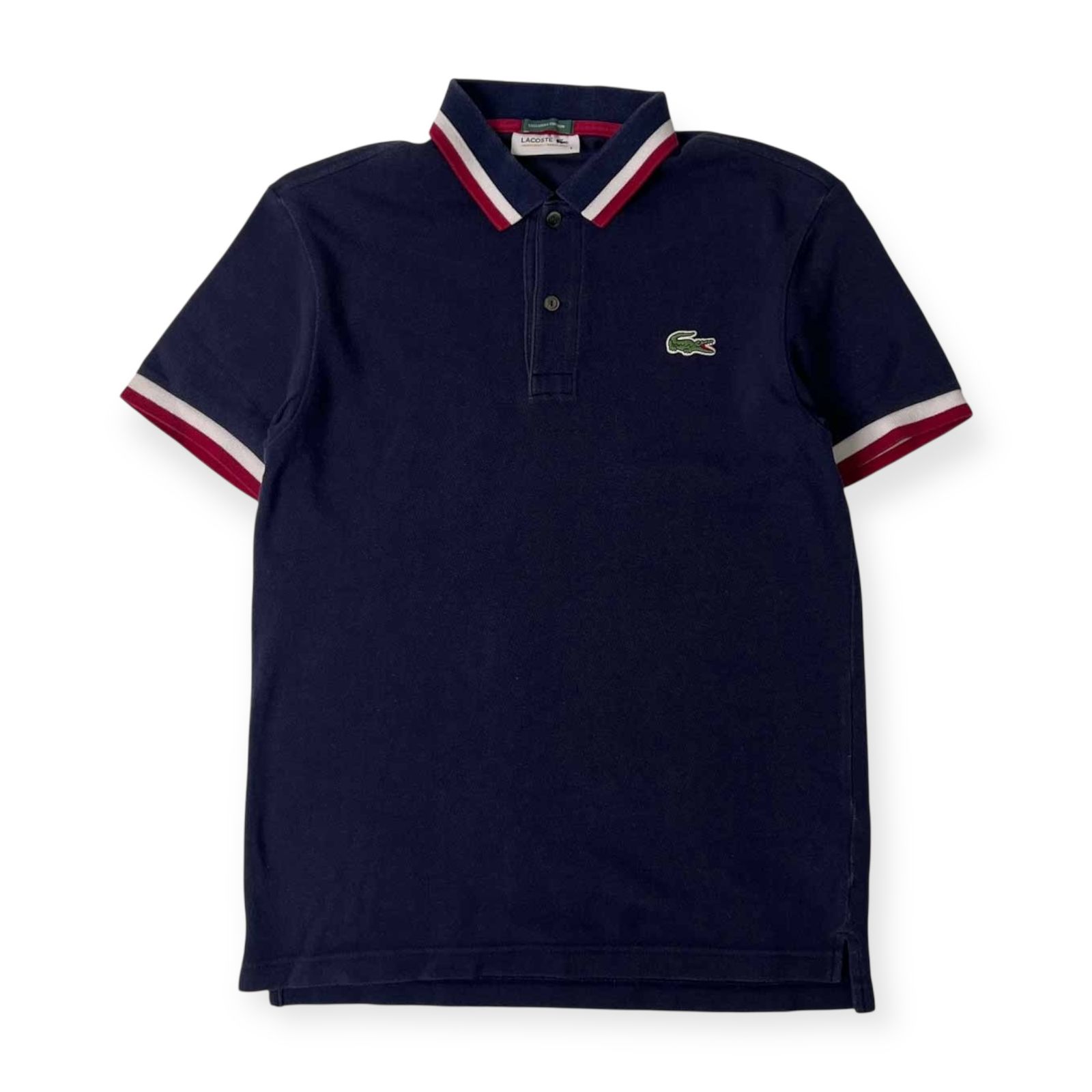 LACOSTE ラコステ ポロシャツ Tシャツ 3 L相当 紺色 ネイビー 鹿子