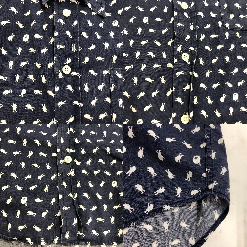 02w17899 アベイシングエイプ A BATHING APE ネイビー M メンズ
