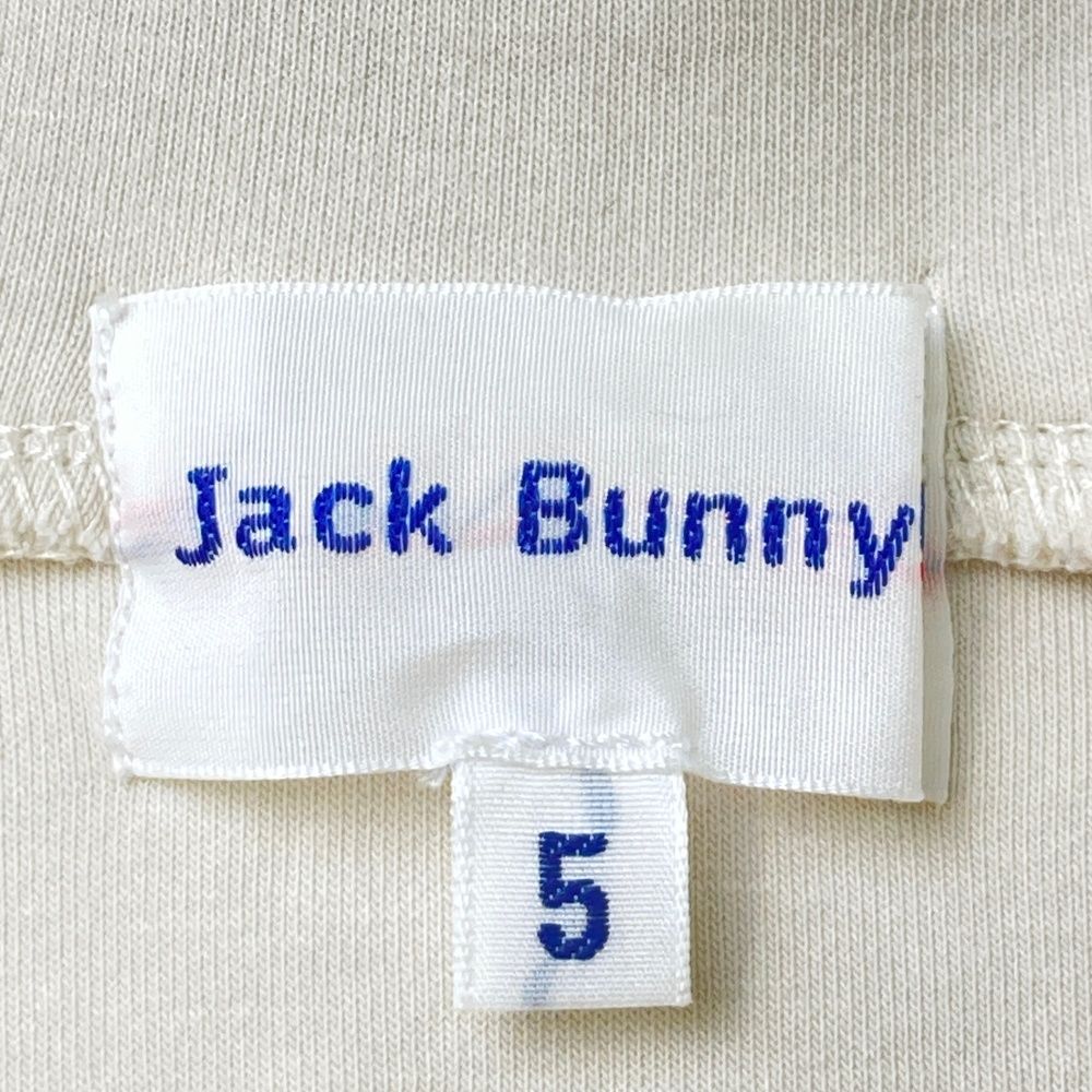 サイズ：5 JACK BUNNY ジャックバニー  切替パーカー サークルロゴ  ベージュ系 [240101478153] ゴルフウェア メンズ ストスト サイズ：5 JACK BUNNY ジャックバニー 切替パーカー サークル